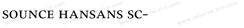 sounce hansans sc字体转换